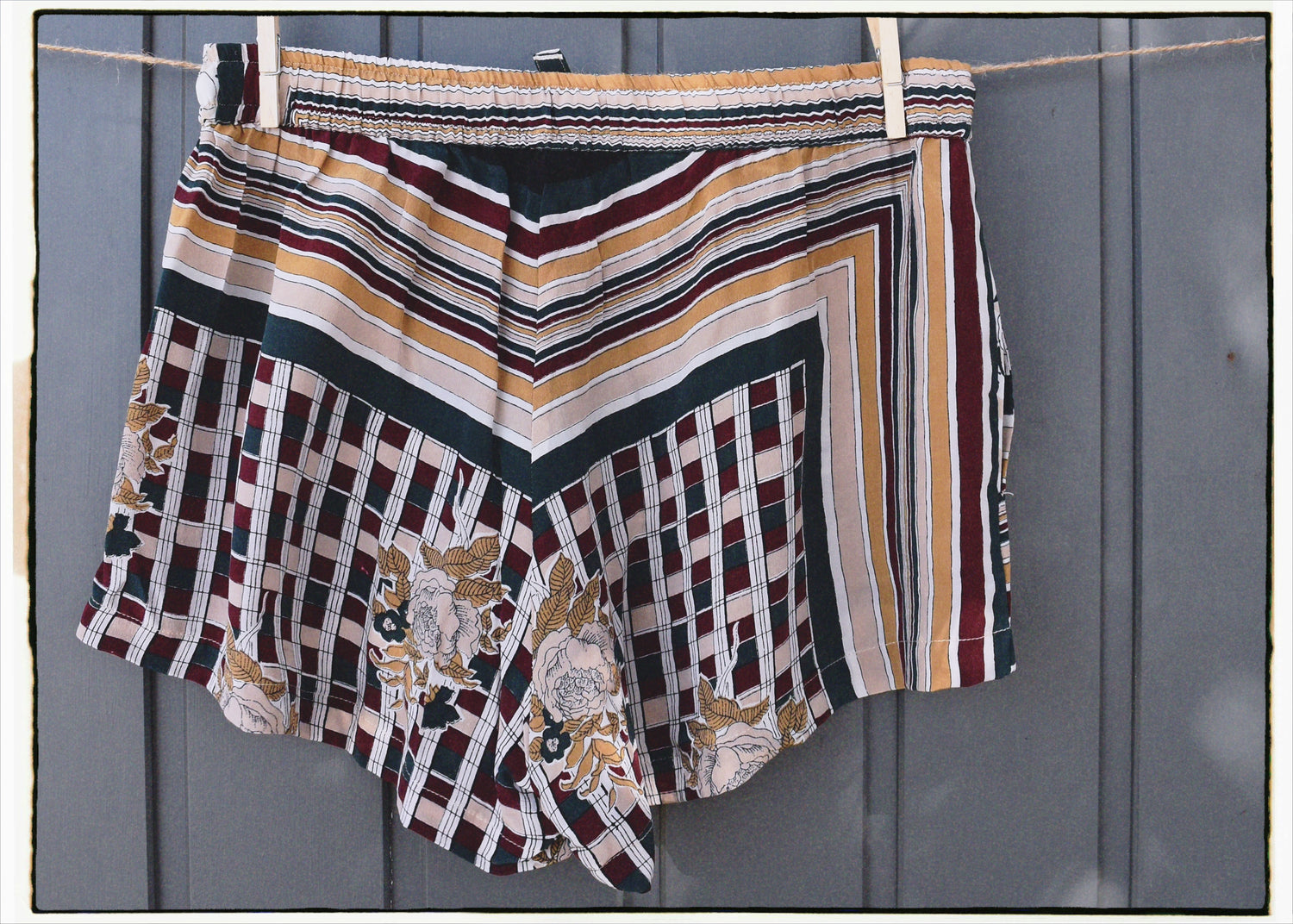 Fumaria Silk Shorts ~ Elfin L