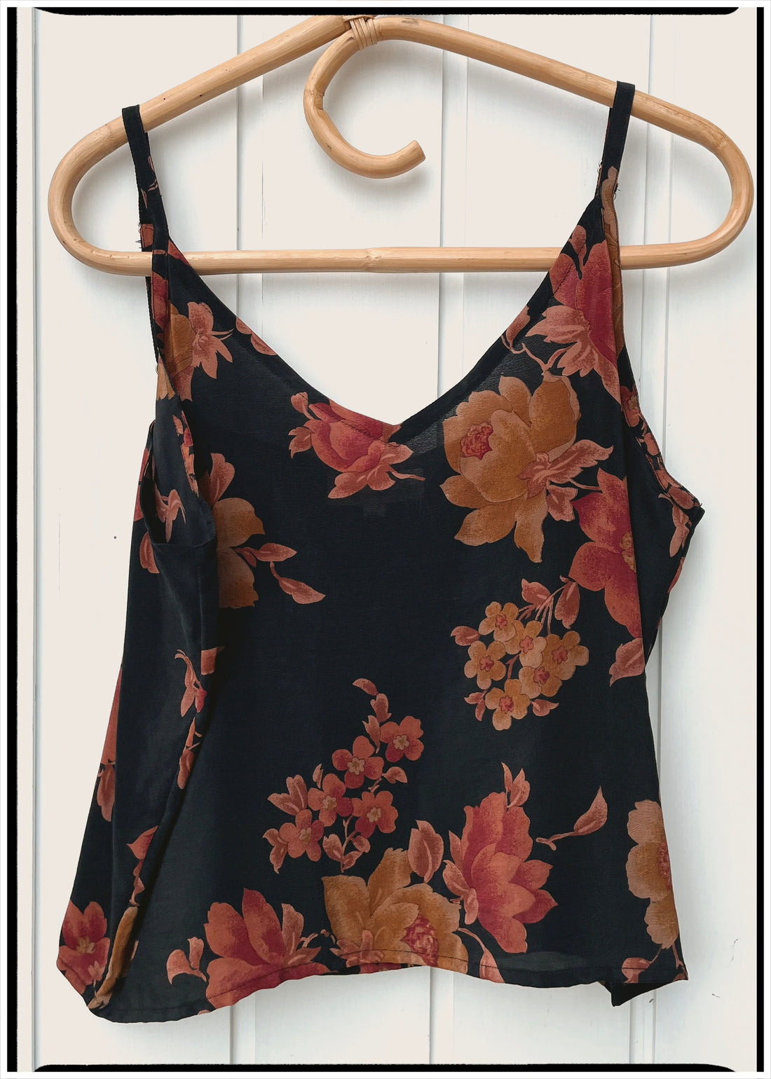 Reseda Silk Crepe Camisole Top ~ Frankie XL