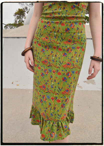 Rumex Silk Slip Dress ~  Woodbine XS &amp; XL