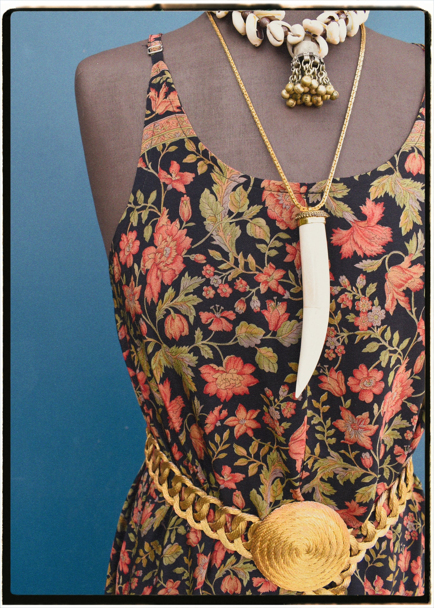 Eustoma Silk Crepe Swing Maxi Dress ~ Heron L