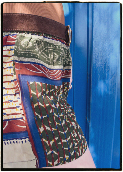 Fumaria Silk Shorts ~ Scarab M