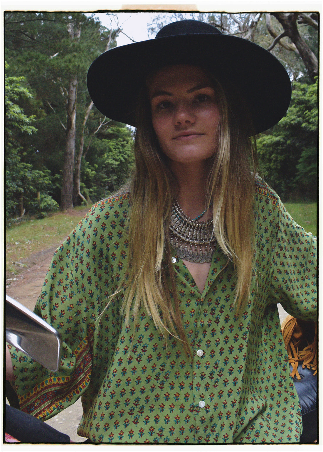 Astralagus Silk Crepe Oversized Shirt ~ Tendril