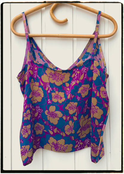 Reseda Silk Crepe Camisole Top ~ Danube M