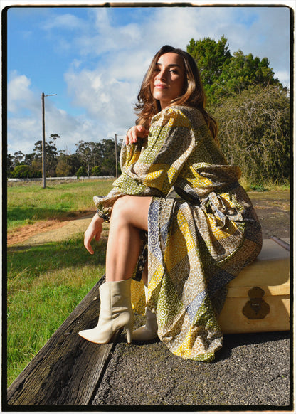 Caladium Silk Wrap Dress ~ Chateau S