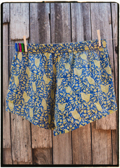 Fumaria Silk Shorts ~ Parisian L