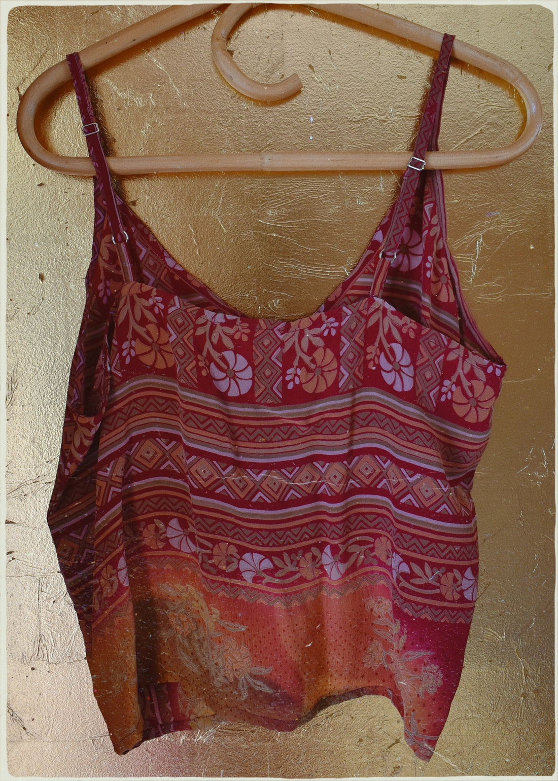 Reseda Silk Crepe Camisole Top ~ Anise M