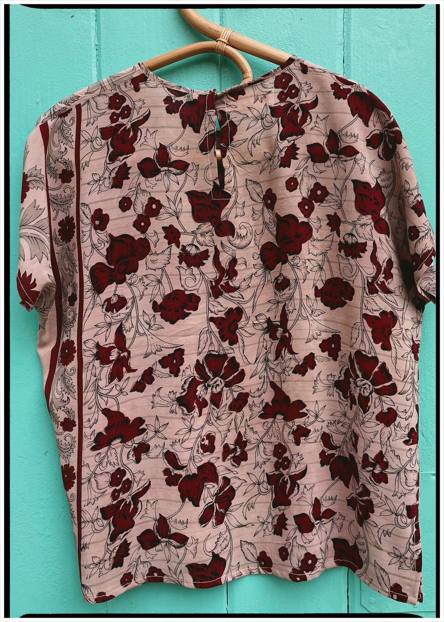 Viola Silk Crepe T-Shirt ~ Rosa M