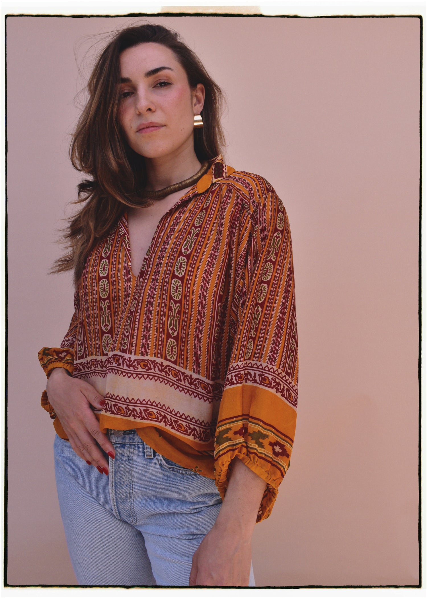 Cleome Silk Crepe Shirt ~ Sage M