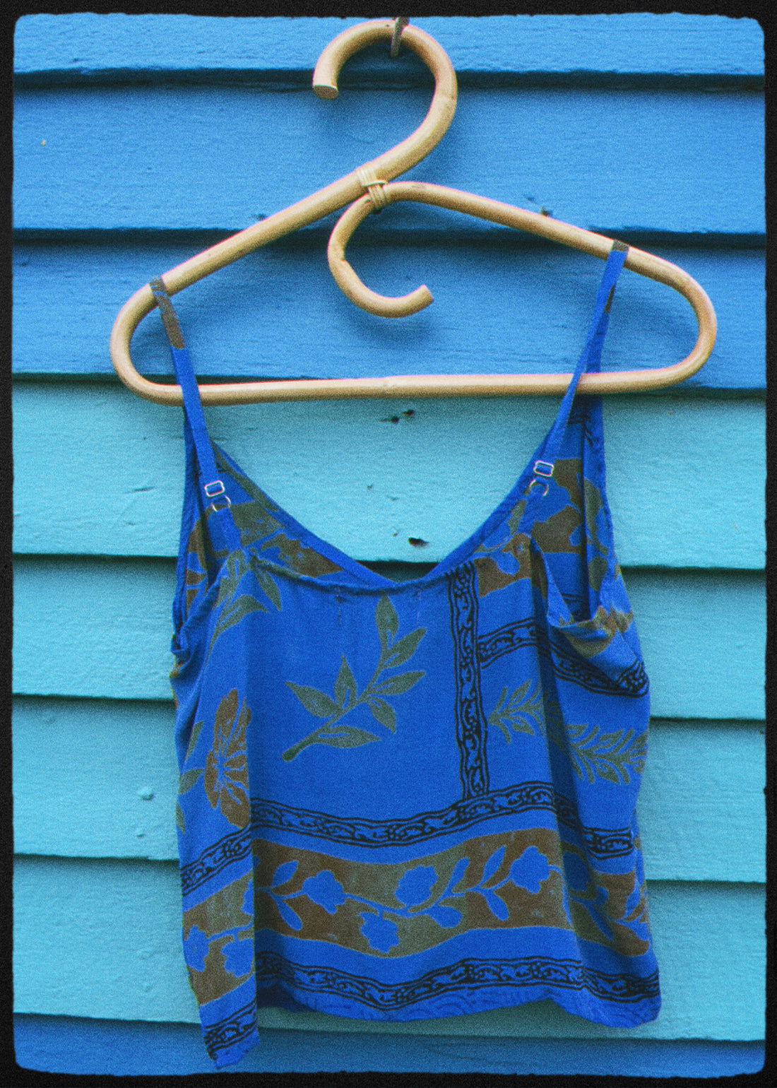Reseda Silk Crepe Camisole Top ~ Delft S