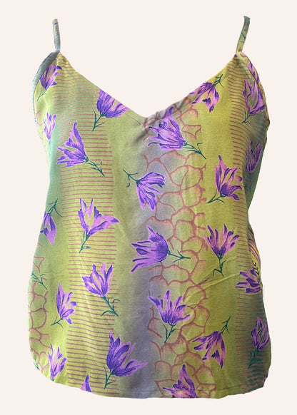 Reseda Silk Crepe Camisole Top ~ Amparo XL
