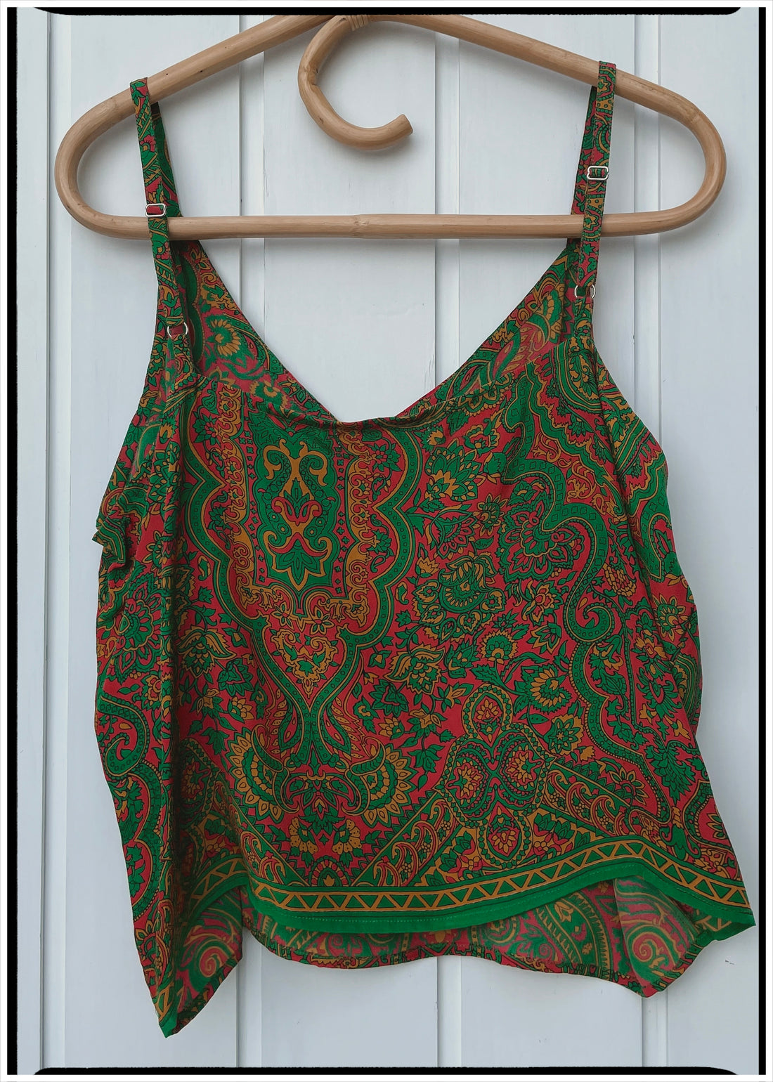 Reseda Silk Crepe Camisole Top ~ Porcelain XL