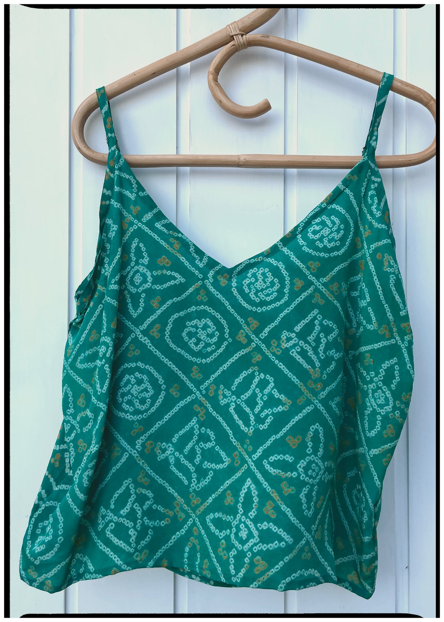 Reseda Silk Crepe Camisole Top ~ Della L