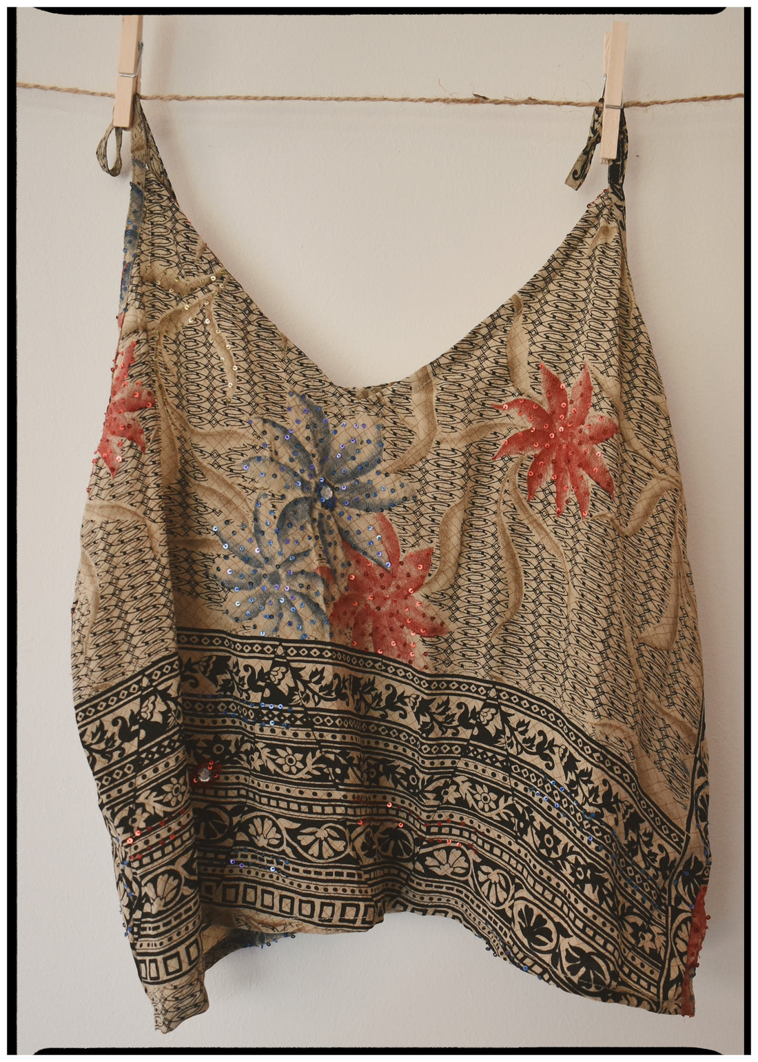 Reseda Silk Crepe Camisole Top ~ Incense M