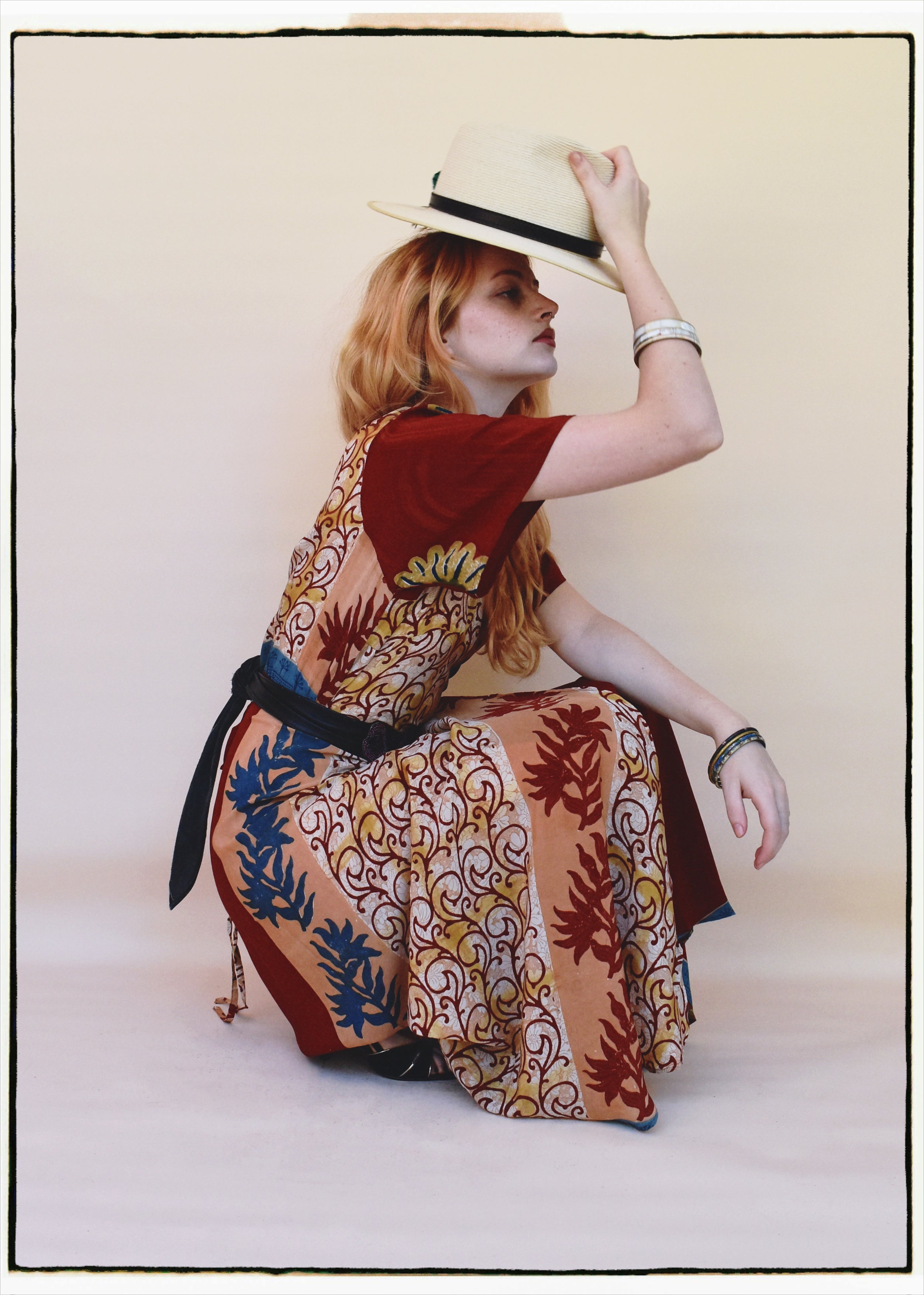 Liatris Silk Crepe Flutter Sleeve Wrap Dress ~ Cordyalis L