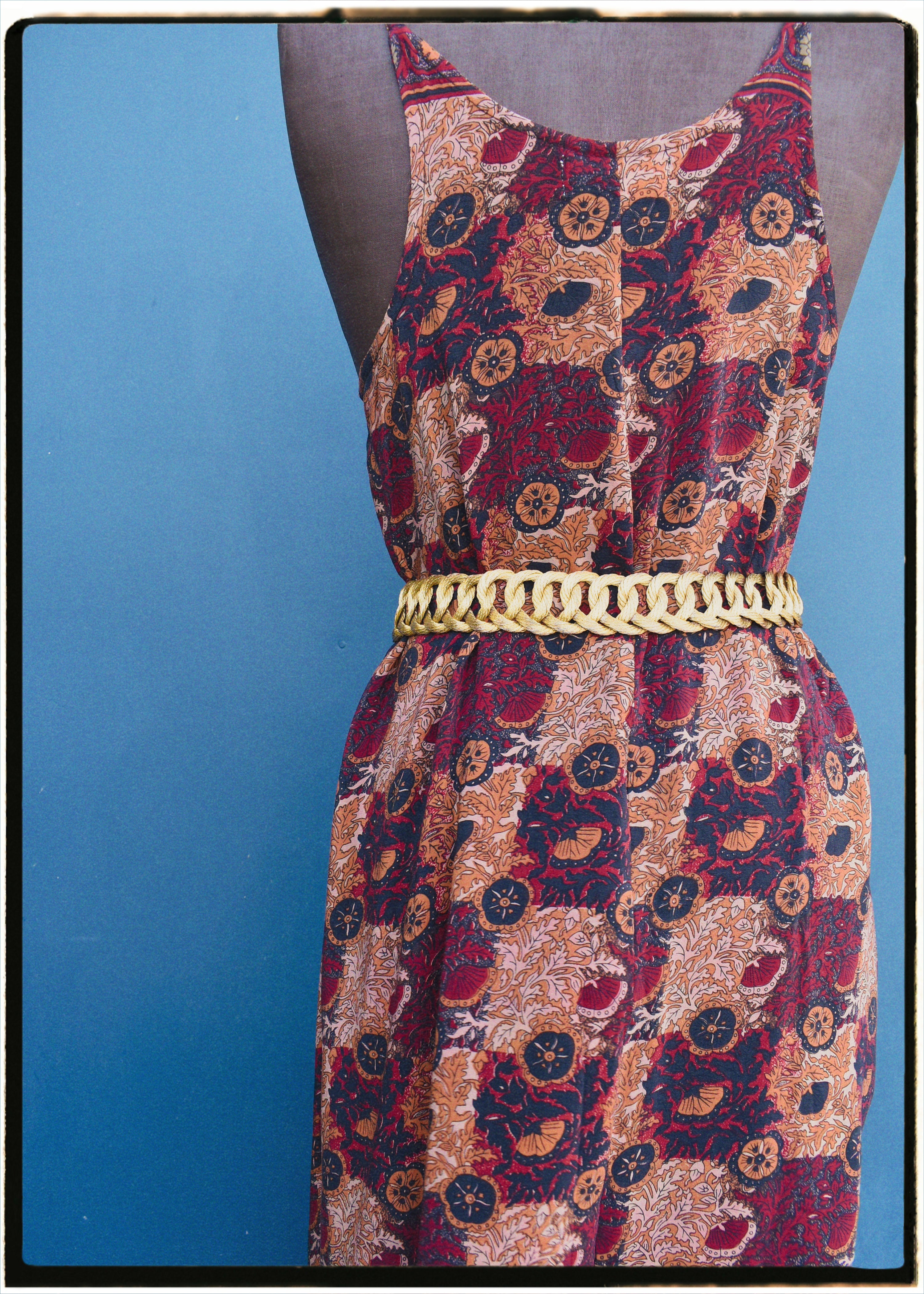 Eustoma Silk Crepe Swing Maxi Dress ~ Seneca L