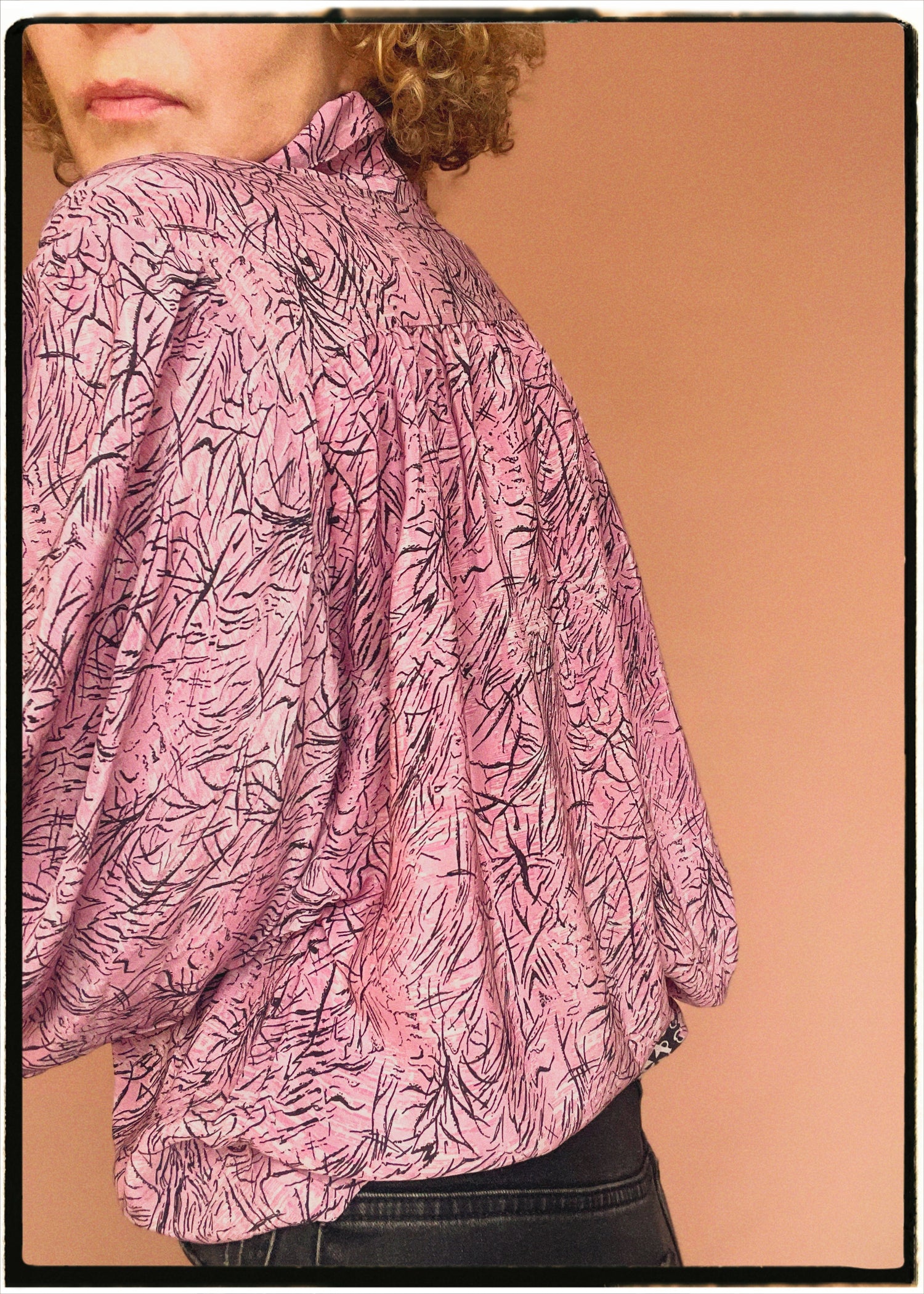 Ochna Silk Crepe Shirt ~ Violet XL