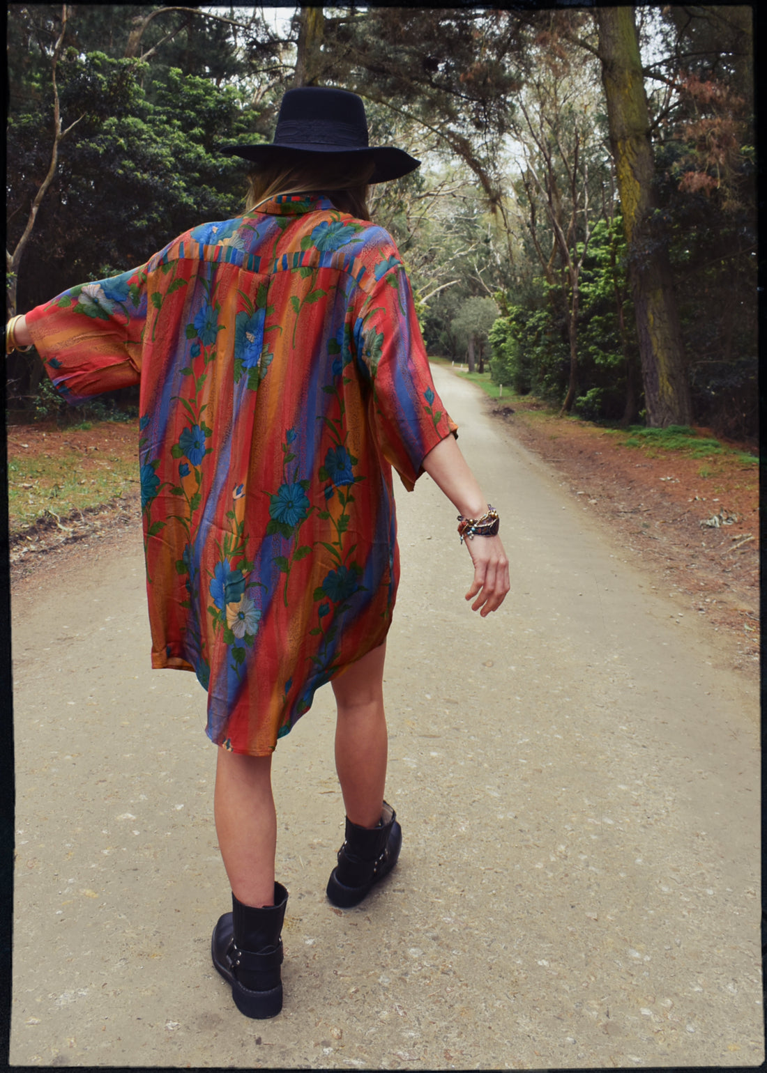 Astralagus Silk Crepe Oversized Shirt ~ Tuacan