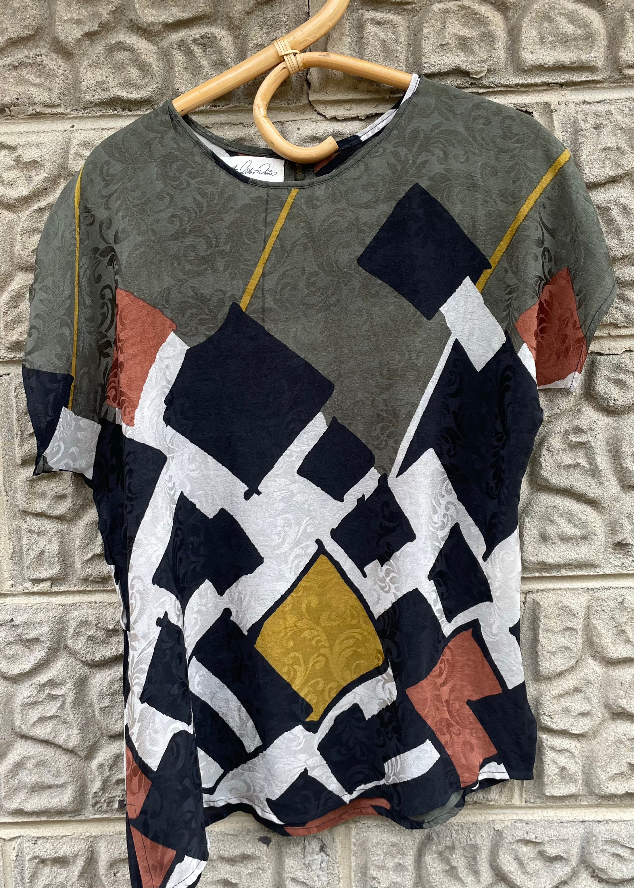 Viola Silk Crepe T-Shirt ~ Arrow XS