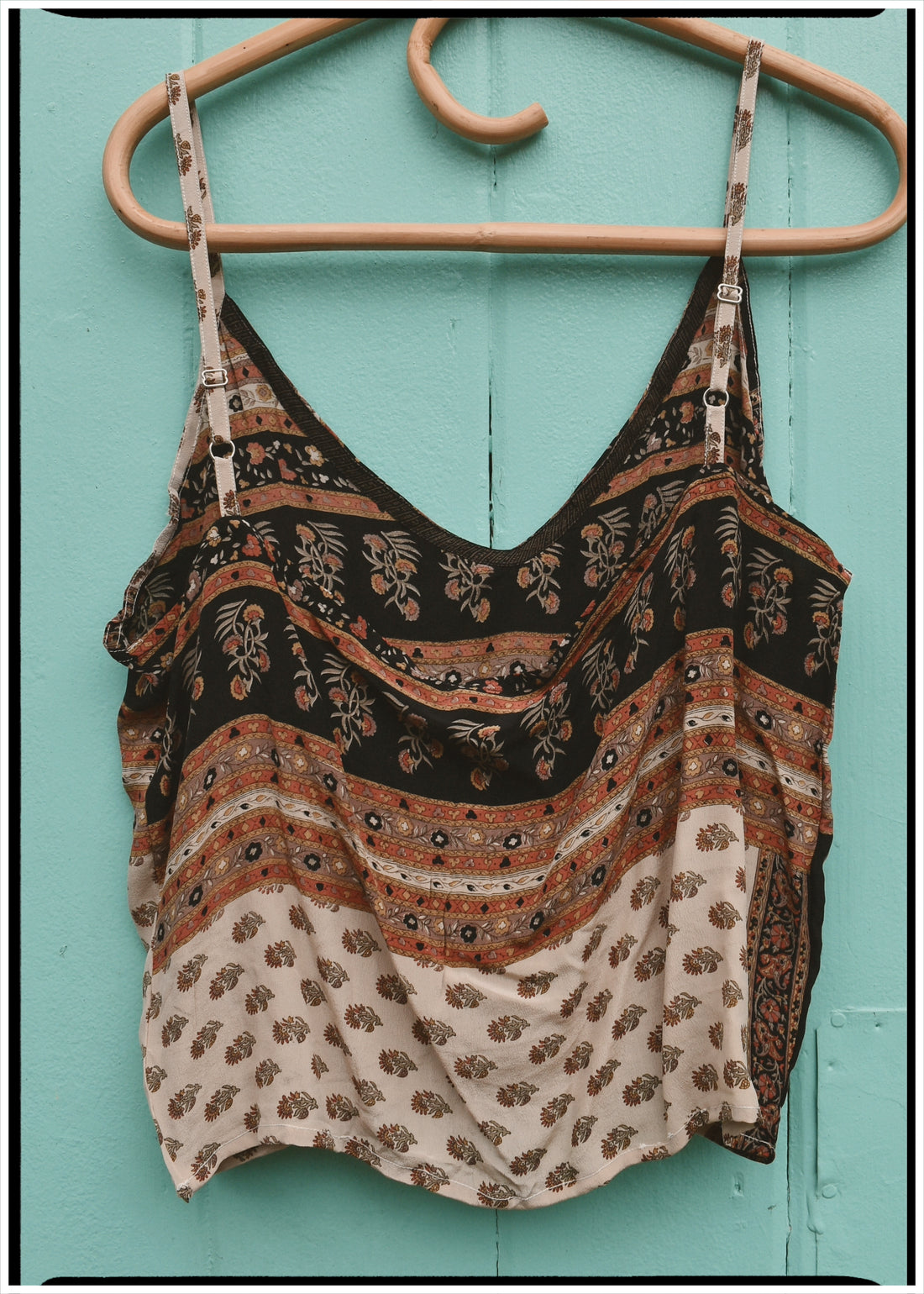 Reseda Silk Crepe Camisole Top ~ Picante L
