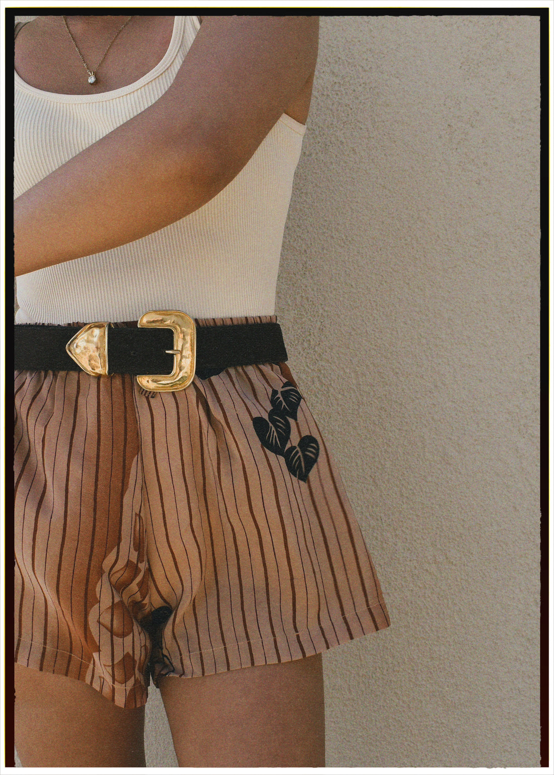 Fumaria Silk Shorts ~ Bark XS
