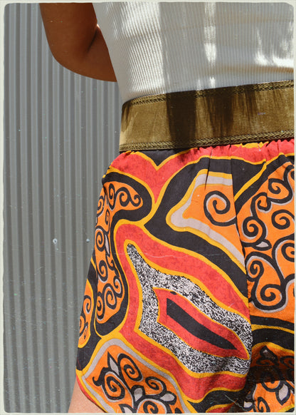 Fumaria Silk Shorts ~ Celosia S