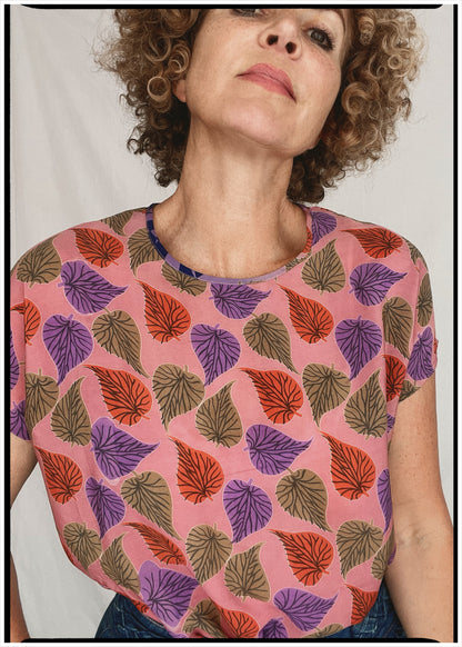 Viola Silk Crepe T-Shirt ~ Chateau S