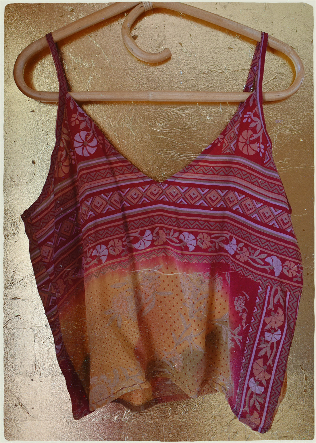 Reseda Silk Crepe Camisole Top ~ Anise M