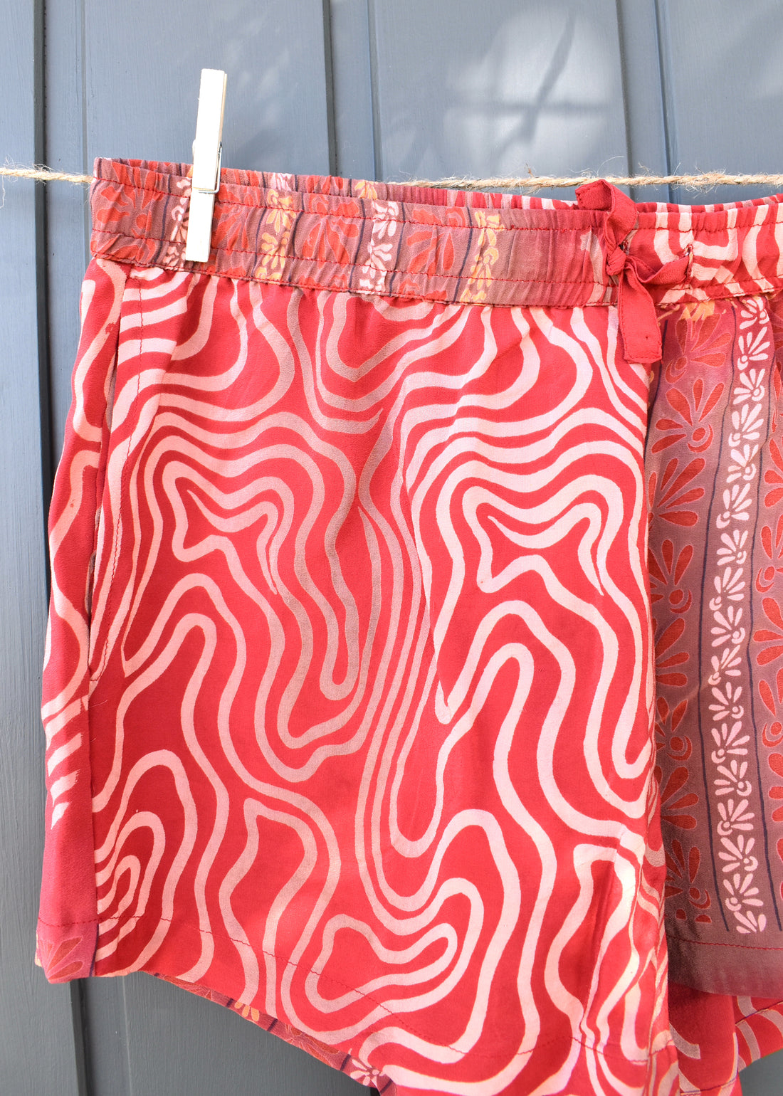 Fumaria Silk Shorts ~ Watermelon L