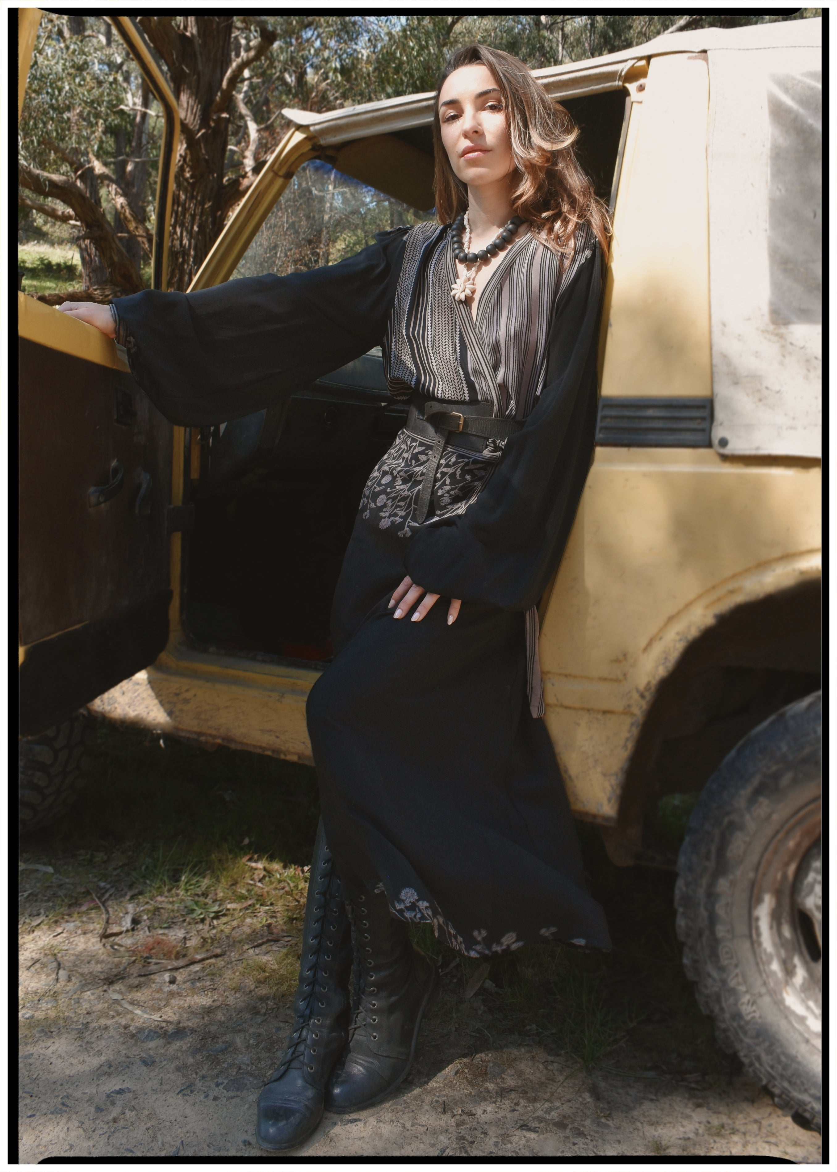 Caladium Wrap Silk Dress ~ Mood L
