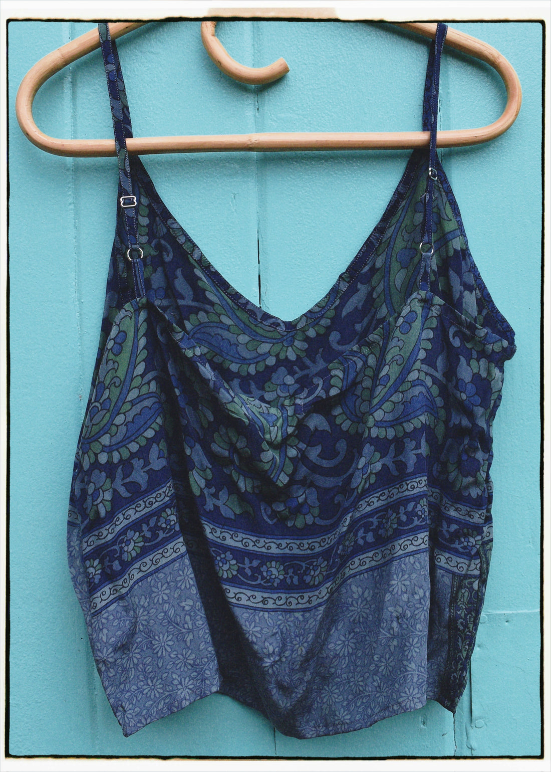 Reseda Silk Crepe Camisole Top ~Smoulder L