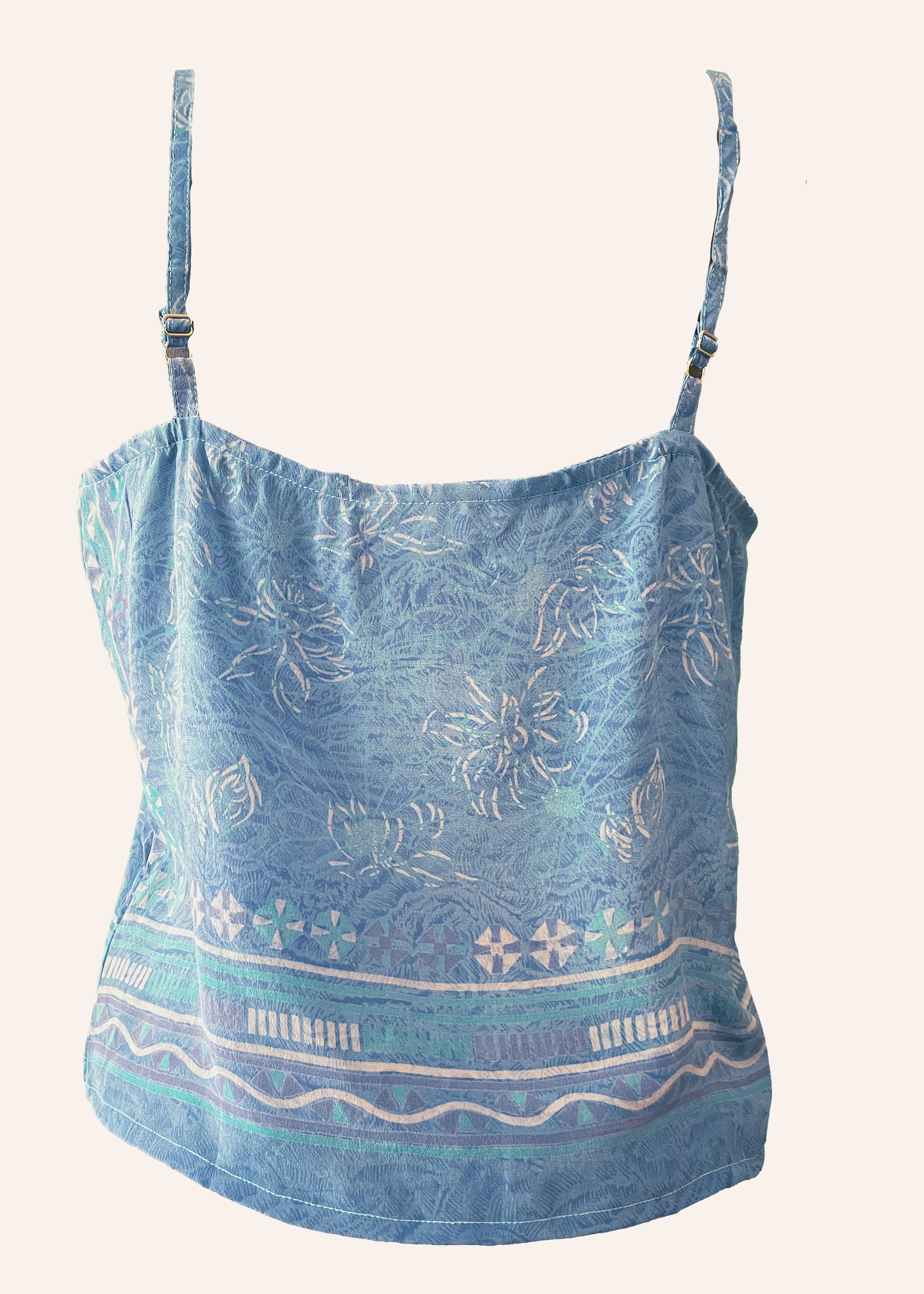 Reseda Silk Crepe Camisole Top ~ Crystal S