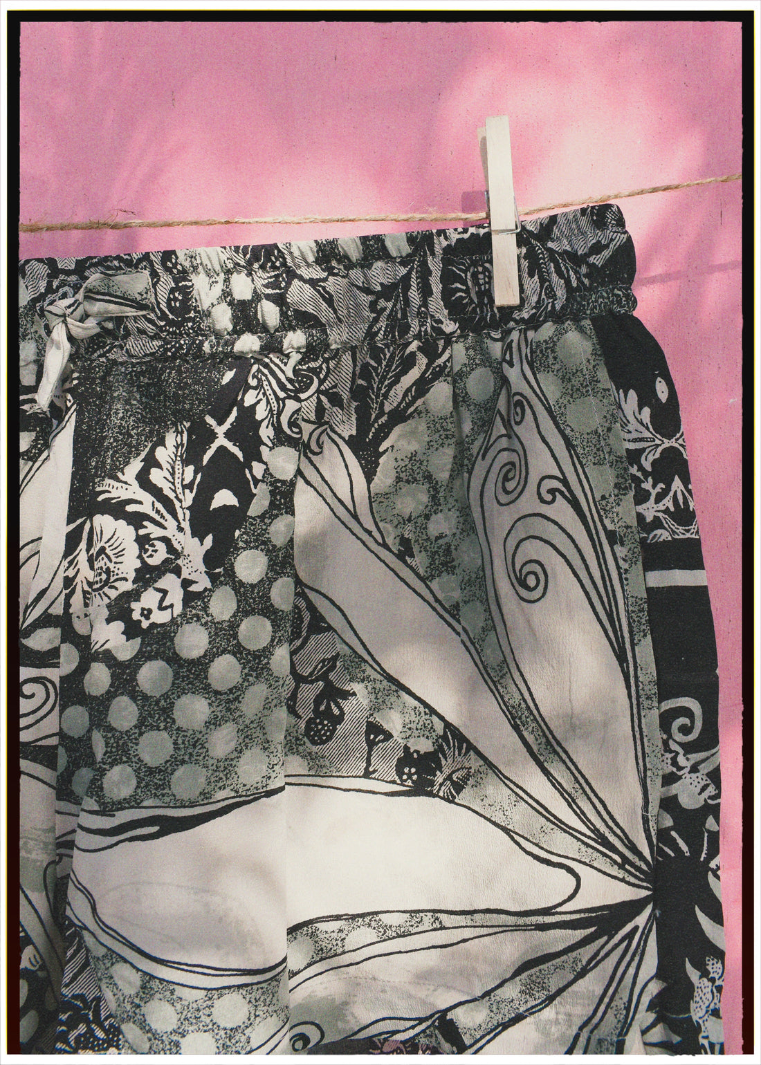 Fumaria Silk Shorts ~ Skylight L