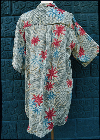 Astralagus Silk Crepe Oversized Shirt ~ Incense