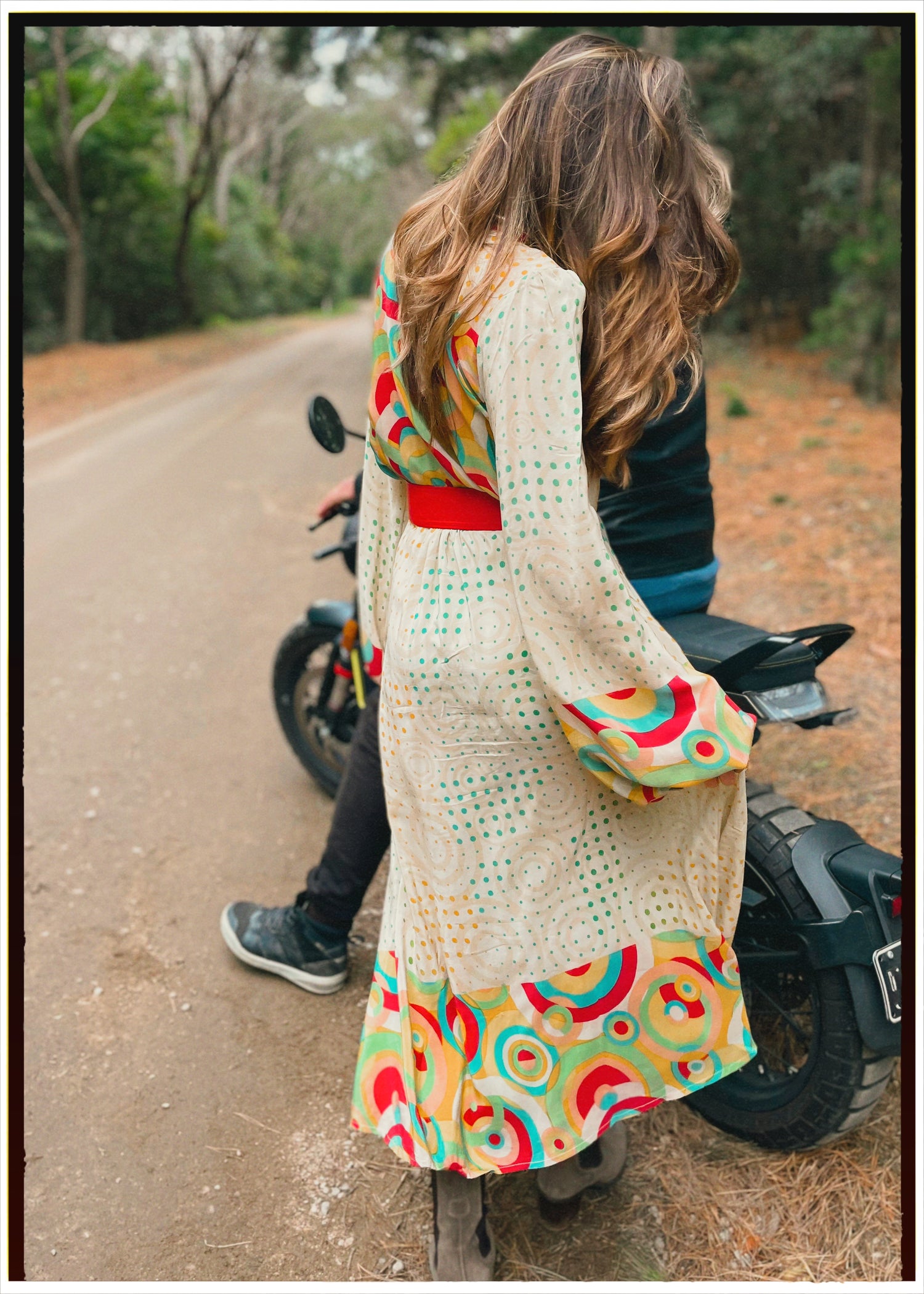 Caladium Wrap Silk Dress ~ Haute XL