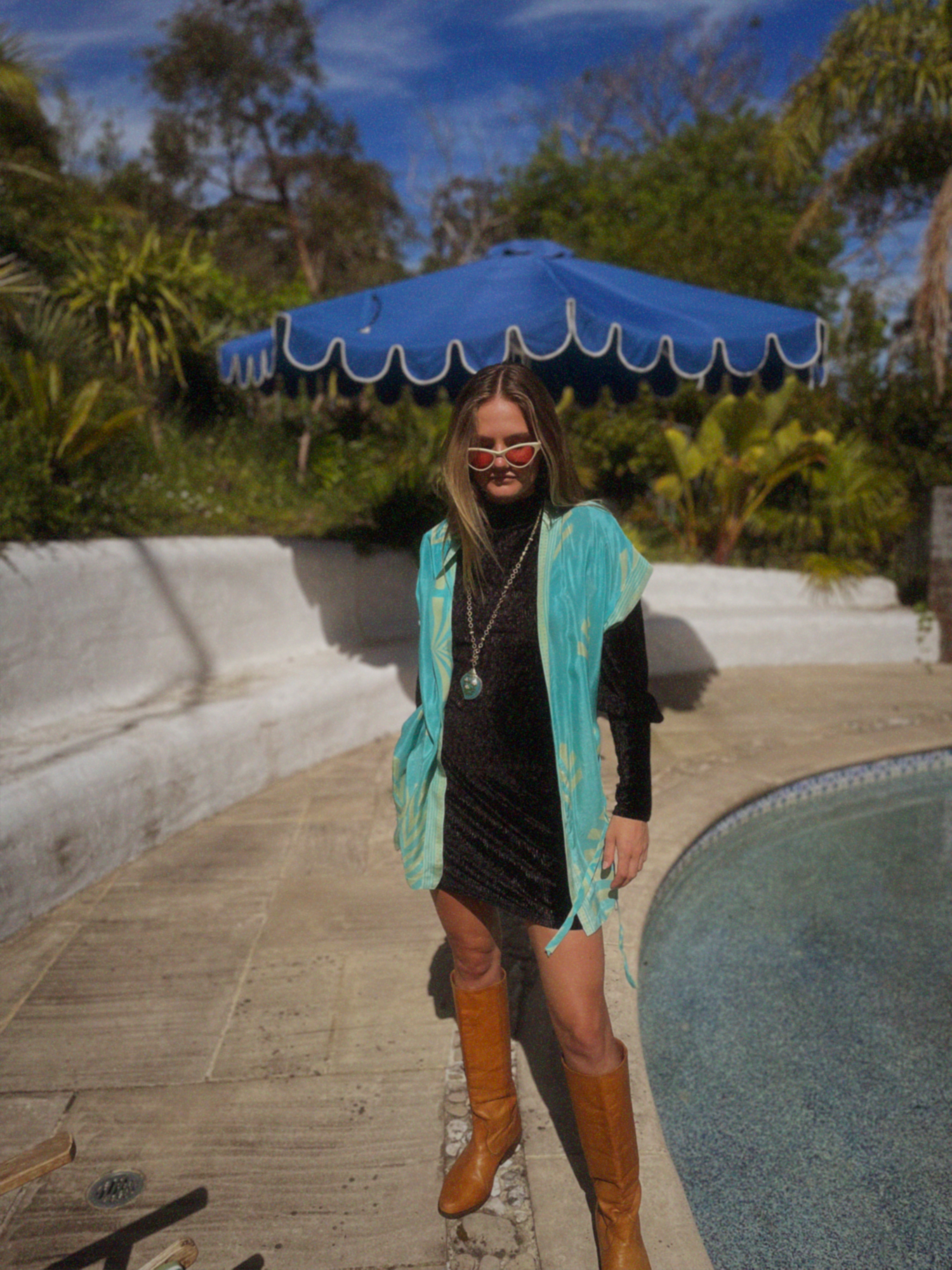 Pilea Silk Crepe Wrap Kimono Top ~ Petit S/M