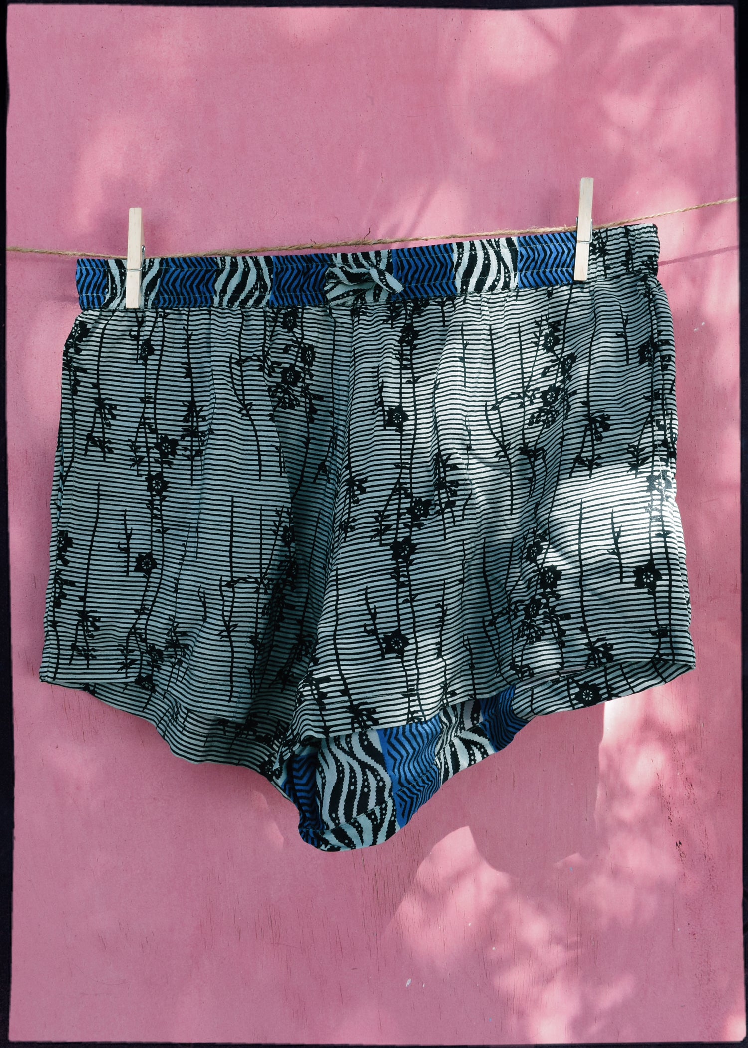 Fumaria Silk Shorts ~ Marble L