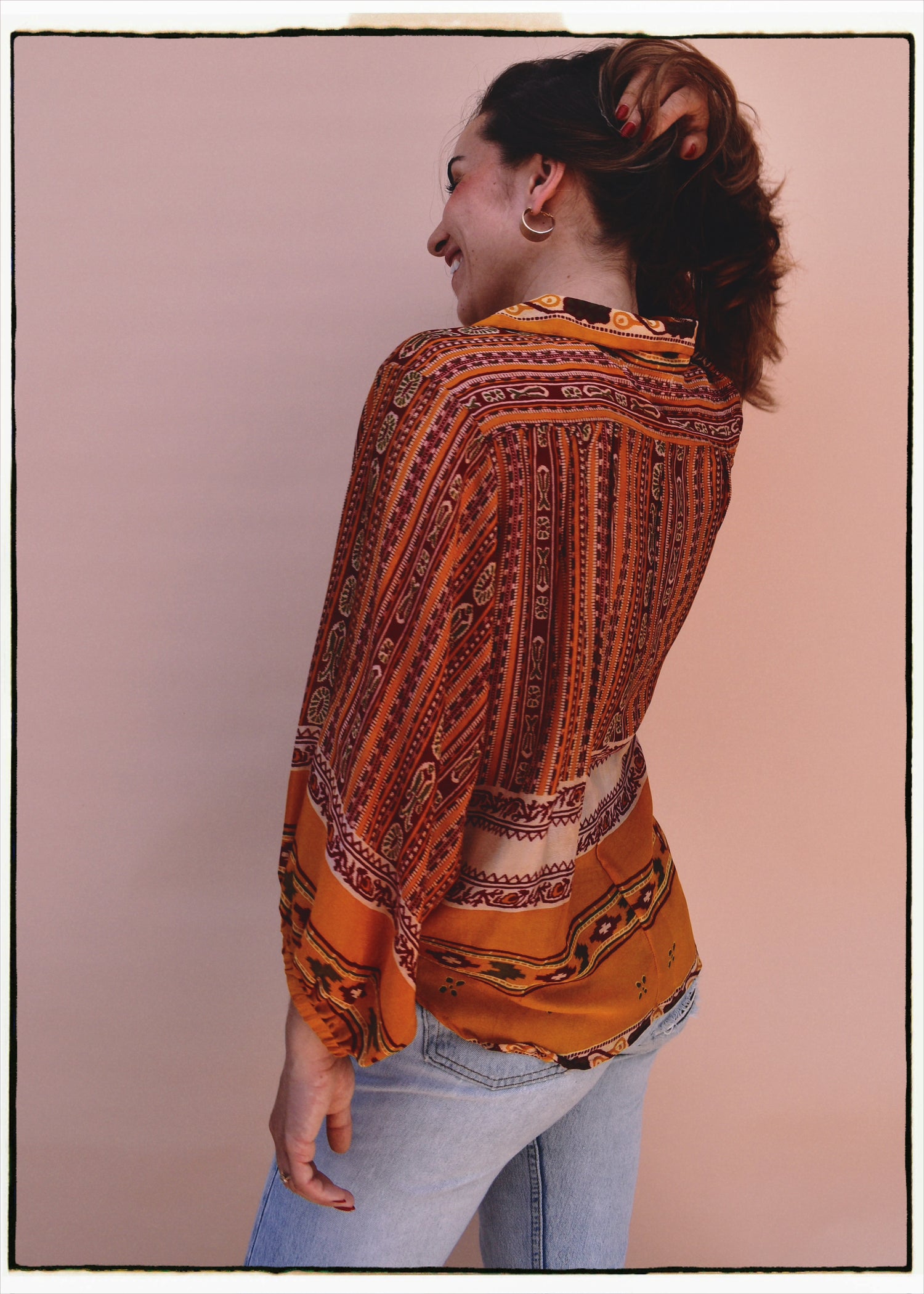 Cleome Silk Crepe Shirt ~ Sage M