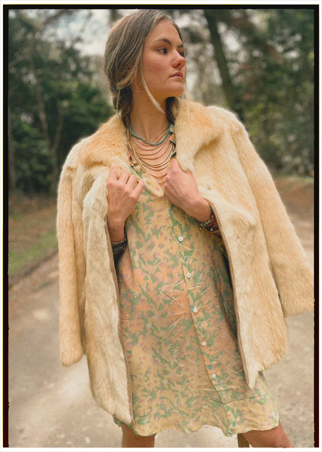 Astralagus Silk Crepe Oversized Shirt ~ Celandine