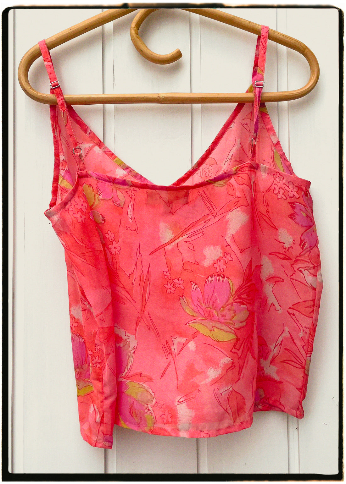 Reseda Silk Crepe Camisole Top ~ Echo M