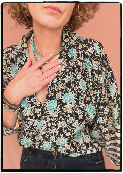 Ochna Silk Crepe Shirt ~ Bluebell XS &amp; M