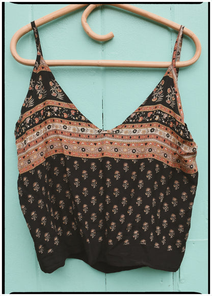 Reseda Silk Crepe Camisole Top ~ Liberty L