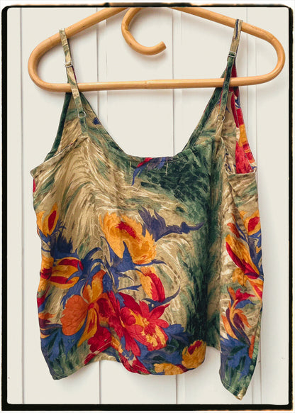 Reseda Silk Crepe Camisole Top ~ Studio M