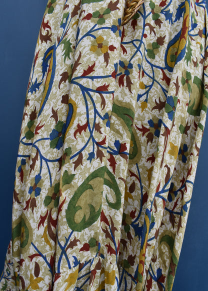 Eustoma Silk Crepe Swing Maxi Dress ~ Mexicola L