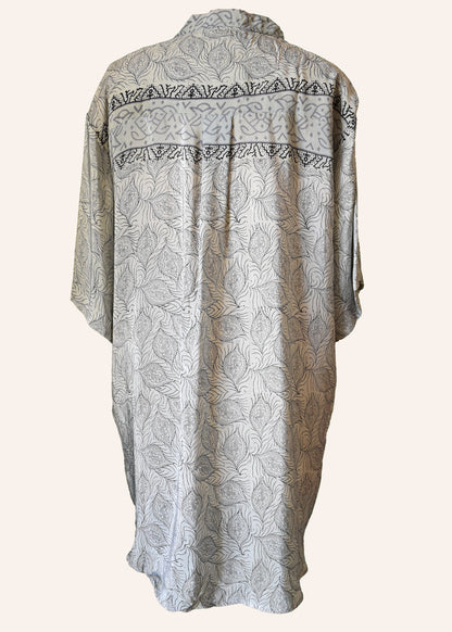 Astralagus Silk Crepe Oversized Shirt ~ Chateau