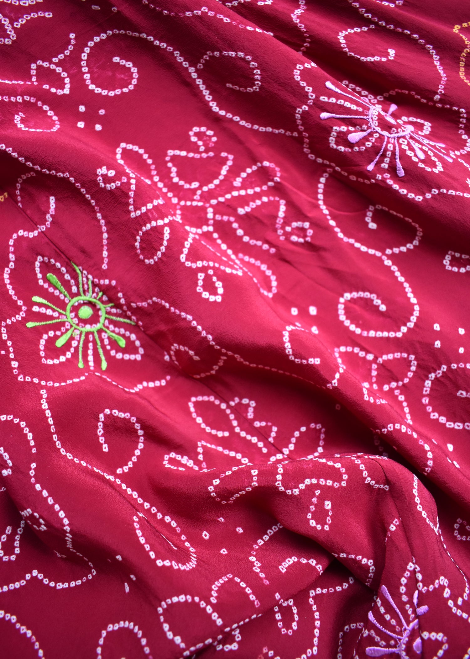 Eustoma Silk Crepe Swing Maxi Dress ~ Granita S