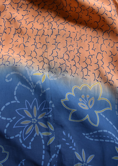 Eustoma Silk Crepe Swing Maxi Dress ~  Blossom S