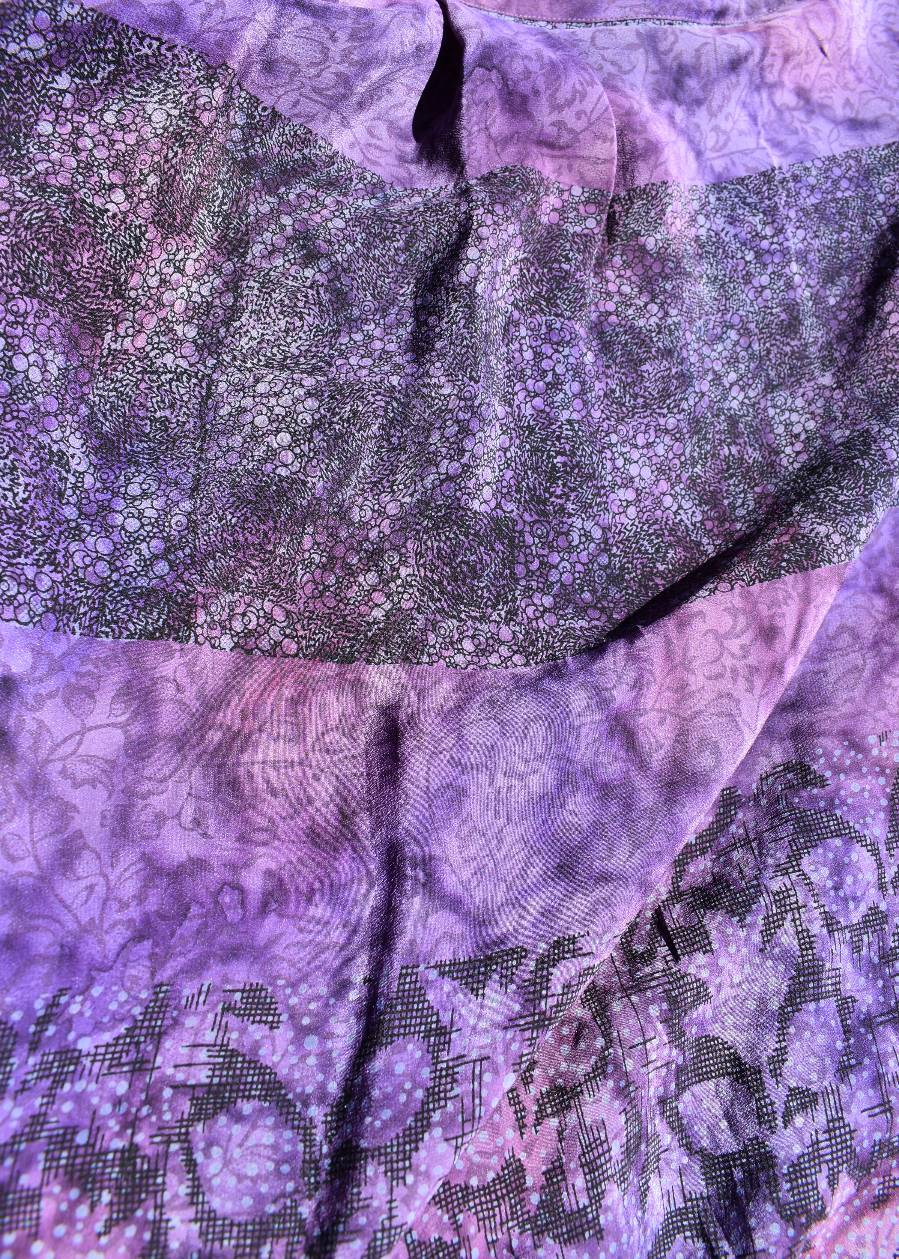 Astralagus Silk Crepe Oversized Shirt ~ Majesty