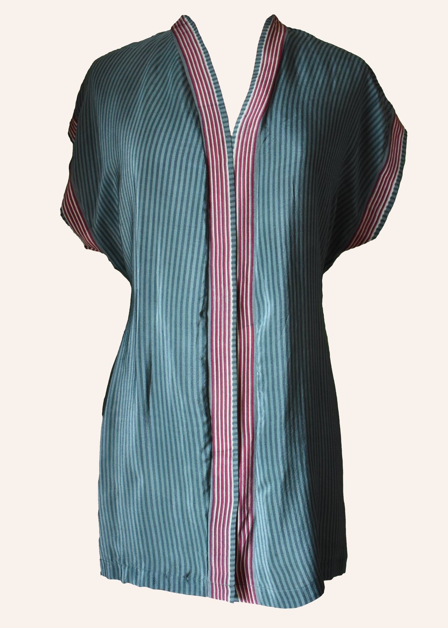 Pilea Silk Crepe Wrap Kimono Top ~ Noel S/M