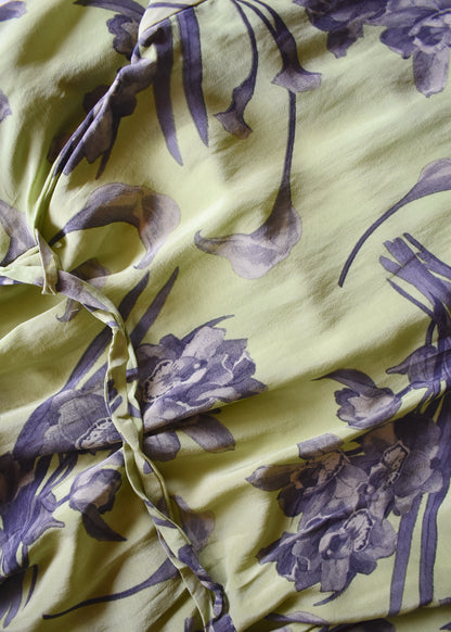 Pilea Silk Crepe Wrap Kimono Top ~ Pina Colada S/M