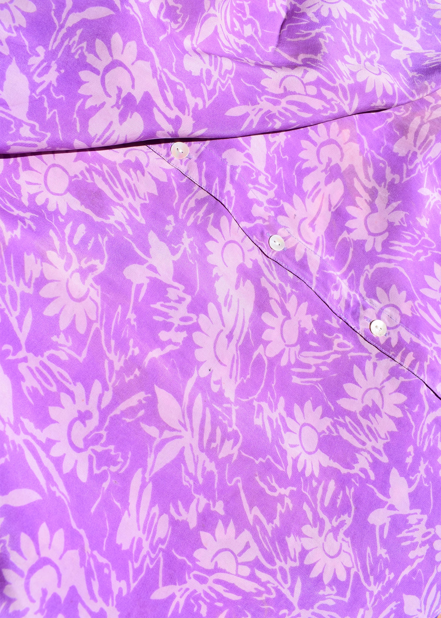 Astralagus Silk Crepe Oversized Shirt ~ Haze